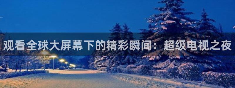 龙门视频：观看全球大屏幕下的精彩瞬间：超级电视之夜